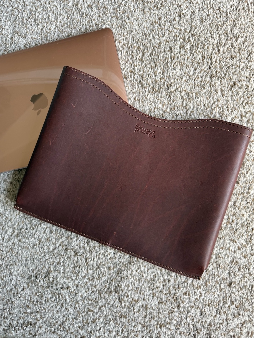 Saddleback Leather Co. Chestnut Leather 14” Laptop Sleeve